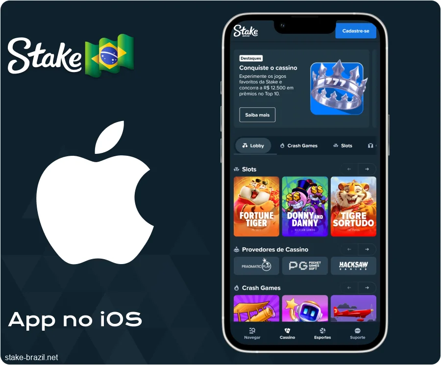 Baixe o aplicativo móvel Stake Brasil para iOS
