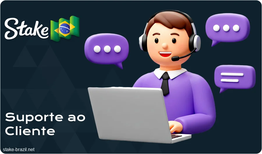 Informações de contato da Stake para Brasileiros
